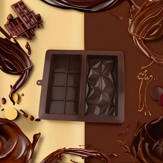 TikTok Viral 🍫 DIY Chocolate Bar Mold – Make Stunning Chocolates at Home