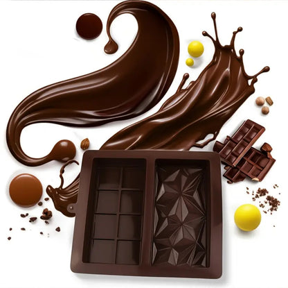 TikTok Viral 🍫 DIY Chocolate Bar Mold – Make Stunning Chocolates at Home