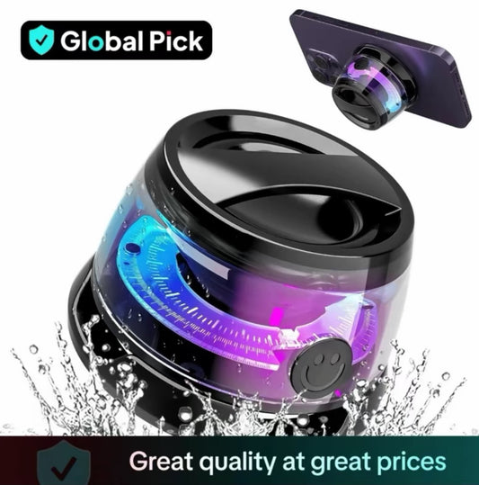 G200 Mini Bluetooth Speaker with Magnetic Base & LED Lights, Portable 5W Driver, 4 Hour Battery Life