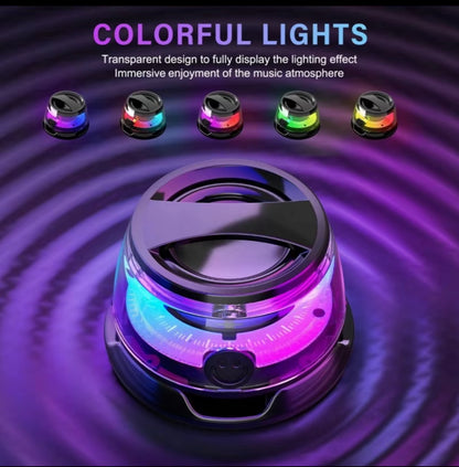 G200 Mini Bluetooth Speaker with Magnetic Base & LED Lights, Portable 5W Driver, 4 Hour Battery Life